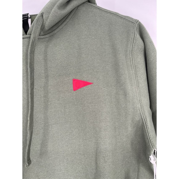 Green Hoodie with Red Accent - Picture 5 of 11